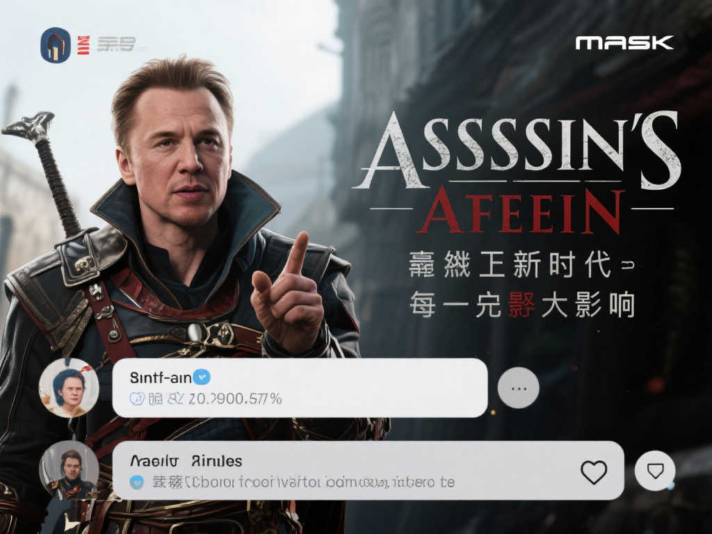 马斯克diss《刺客信条：影》，育碧硬核反击